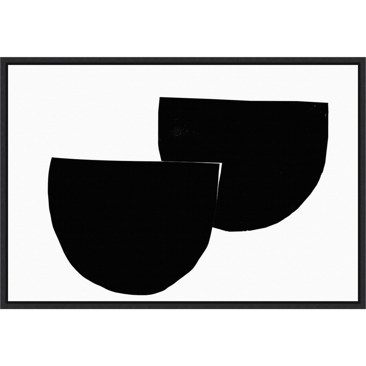 Adjusting by PI Gallerie 23-in. W x 16-in. H. Canvas Wall Art Print Framed in Black